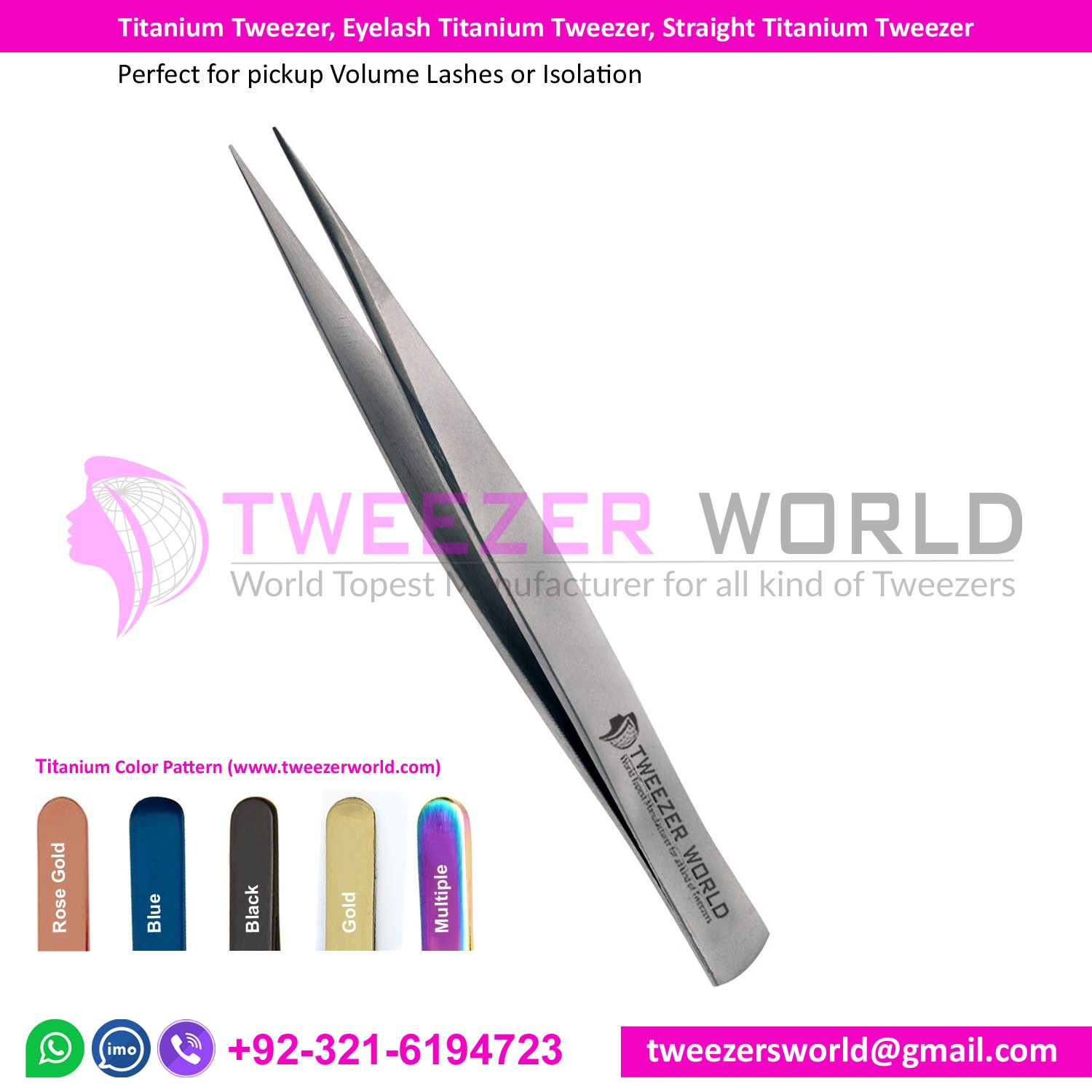2 tweezers made of high quality stainless steel for eyelash extensions Best tweezers set